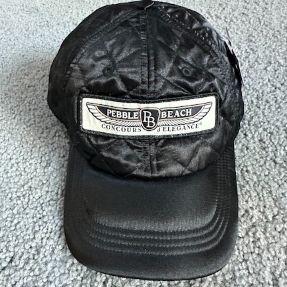 Official Pebble Beach Concours d'Elegance Black Quilted Ball Cap - New with Tags - Picture 3 of 7